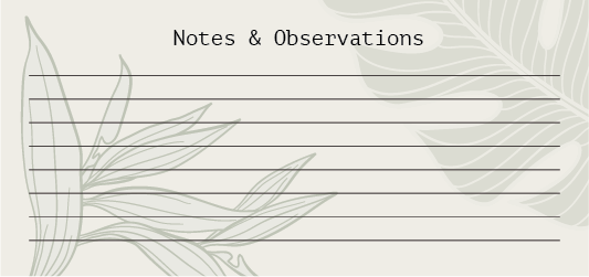 back of log sheet
